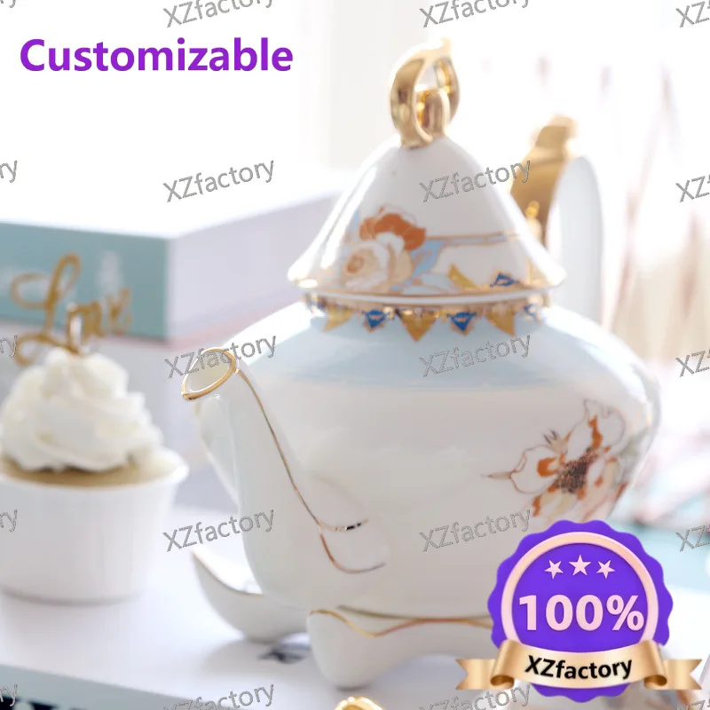 Factory Direct 2026 Top Rated Creative English Afternoon Tea Bone China Small Tea Coffee Set
