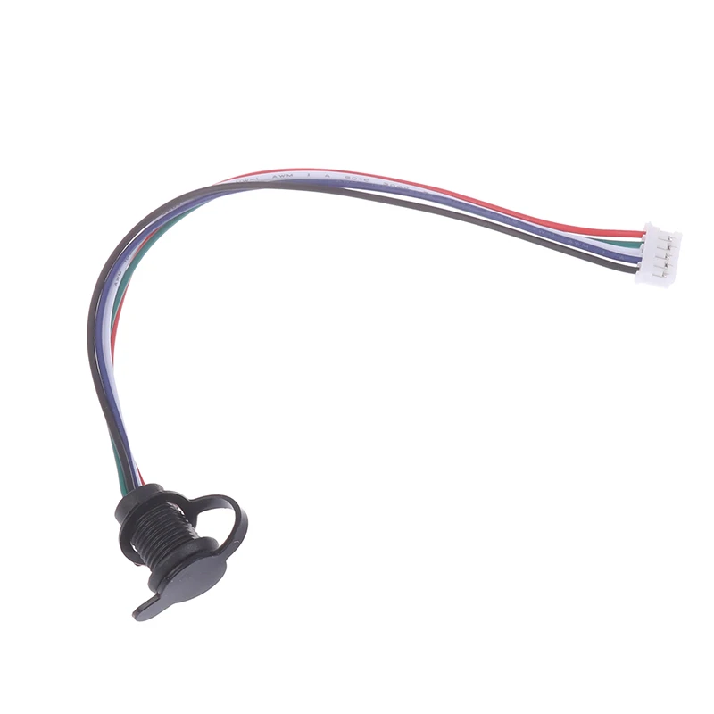 Conector USB impermeável com fio de solda, Base fêmea de compressão direta, interface de carregamento, soquete tipo C, 1pc