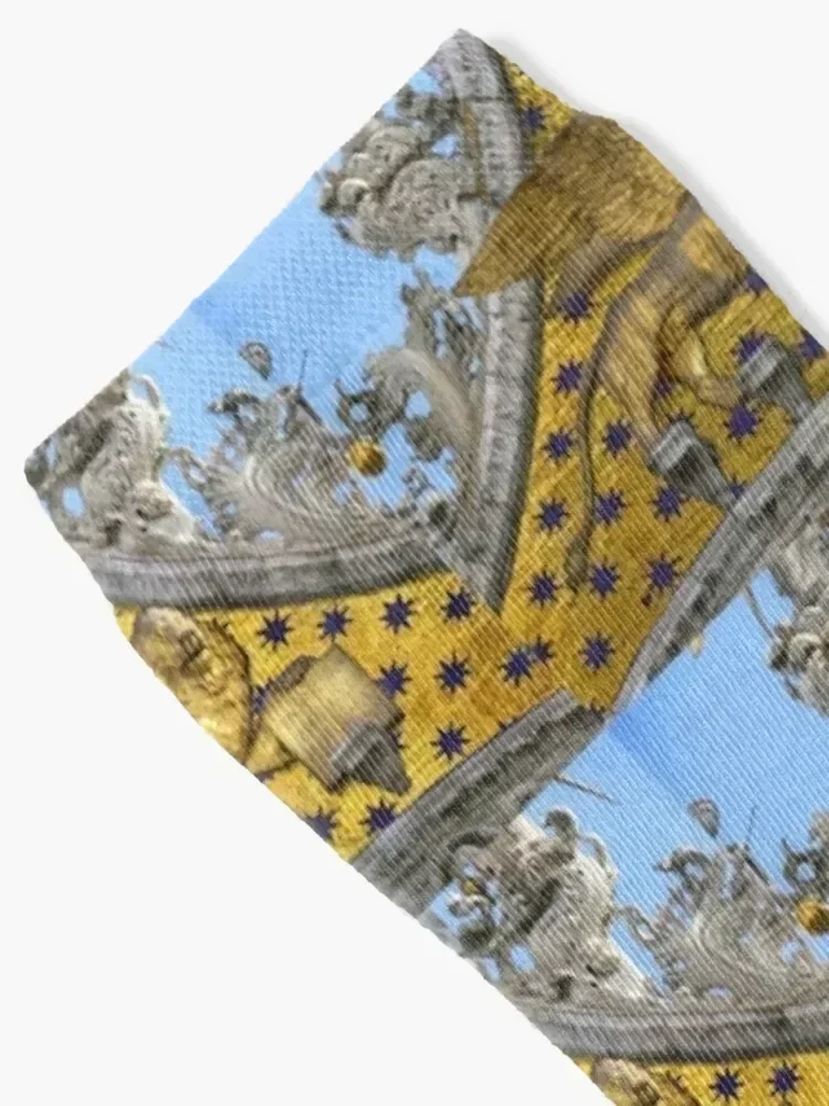 Saint Mark Winged Lion - Venice, Italy (Original Photography by AliceCCI) Arabesque Socks custom sports shoes Socks Ladies Men's