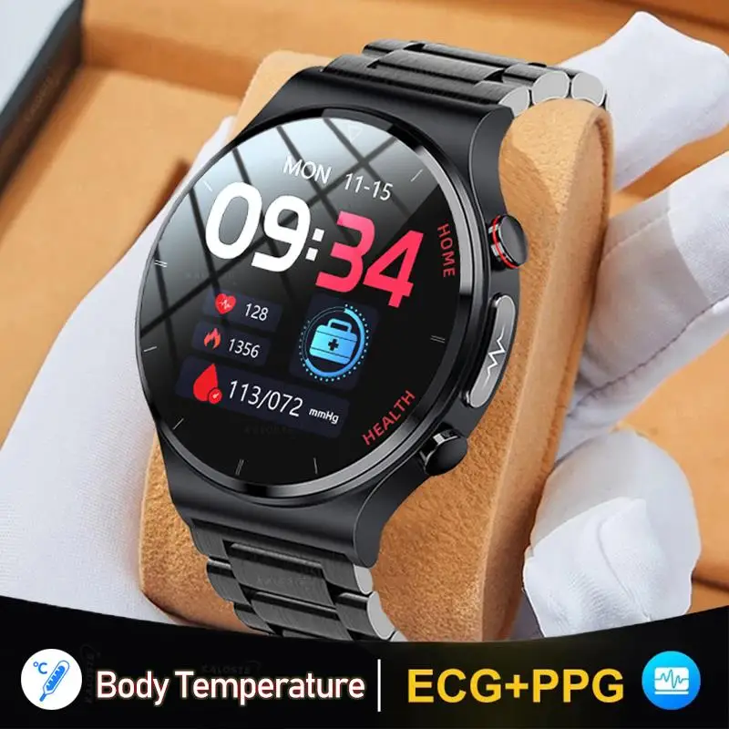 Top! 2022 New ECG+PPG Smart Watch Men Sangao Laser Health Heart Rate Blood Pressure Fitness Sports Watches IP68 Waterproof