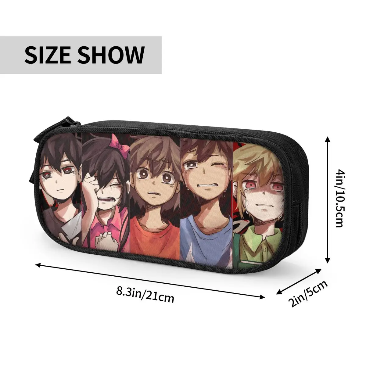 Sunny Aubrey Basil Kel Hero 연필 케이스 New Omori Sad Tears Crying Pen Bag 학생 학생 학교 화장품 연필 케이스