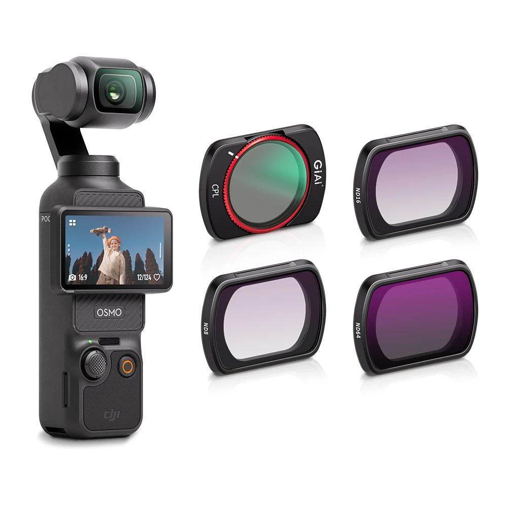 GiAi CPL ND VND&Black Mist Multi Coated Camera Lens ‌‌‌Filters Kit for Osmo Pocket 3 Sport Camera Acces