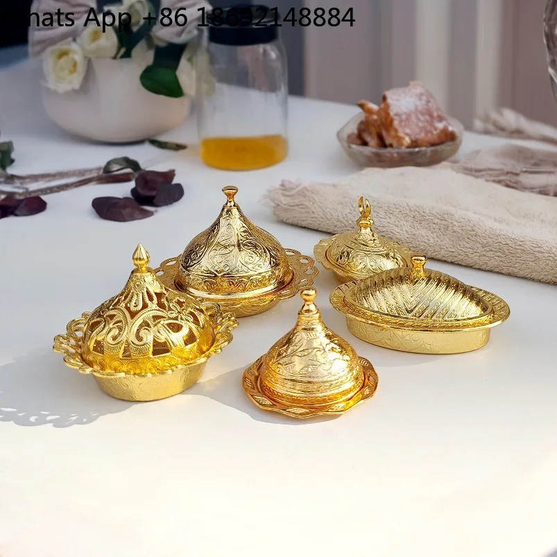 

Sugar box golden court style exquisite niche coffee sugar tank