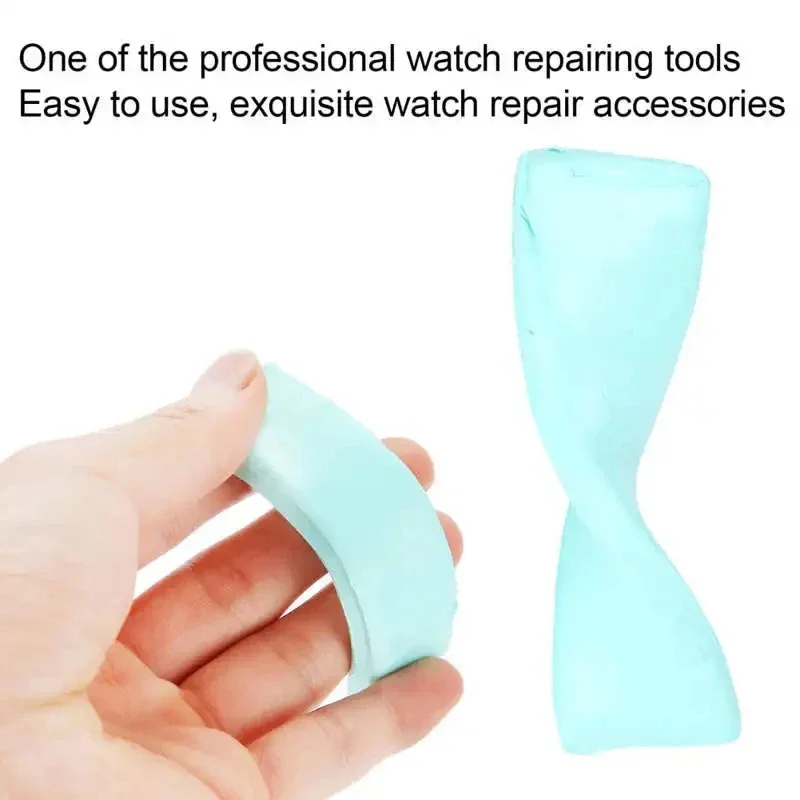 مشاهدة أجزاء حركة تنظيف الطين الأخضر المطاط المعجون الأنظف مع عصا خشبية لصانعي الساعات مشاهدة أداة إصلاح الملحقات #3