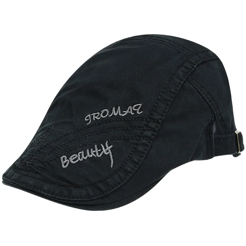 

Hats Men's and women's common spring summer youth Korea casual forward hat letter beret travel visor cap