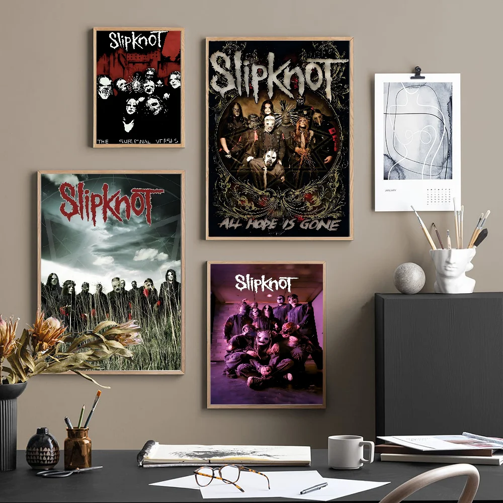 Slipknot-Hope Is Gone DIY Sticky Poster Fancy Wall Sticker For Living Room Bar Decoration Wall Decor