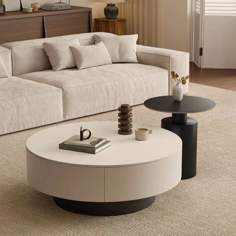Large Assecorises Coffee Tables European Pieces Basses Apartments Coffee Tables Lateral Glass Muebles Para Hogar Furniture Home