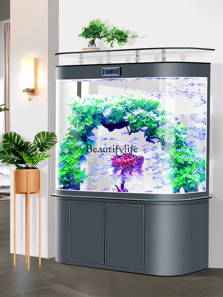 Full-Automatic Circulating Bottom Filter Medium and Large Household Ecological Glass Fish Tank Change-Free Aquarium