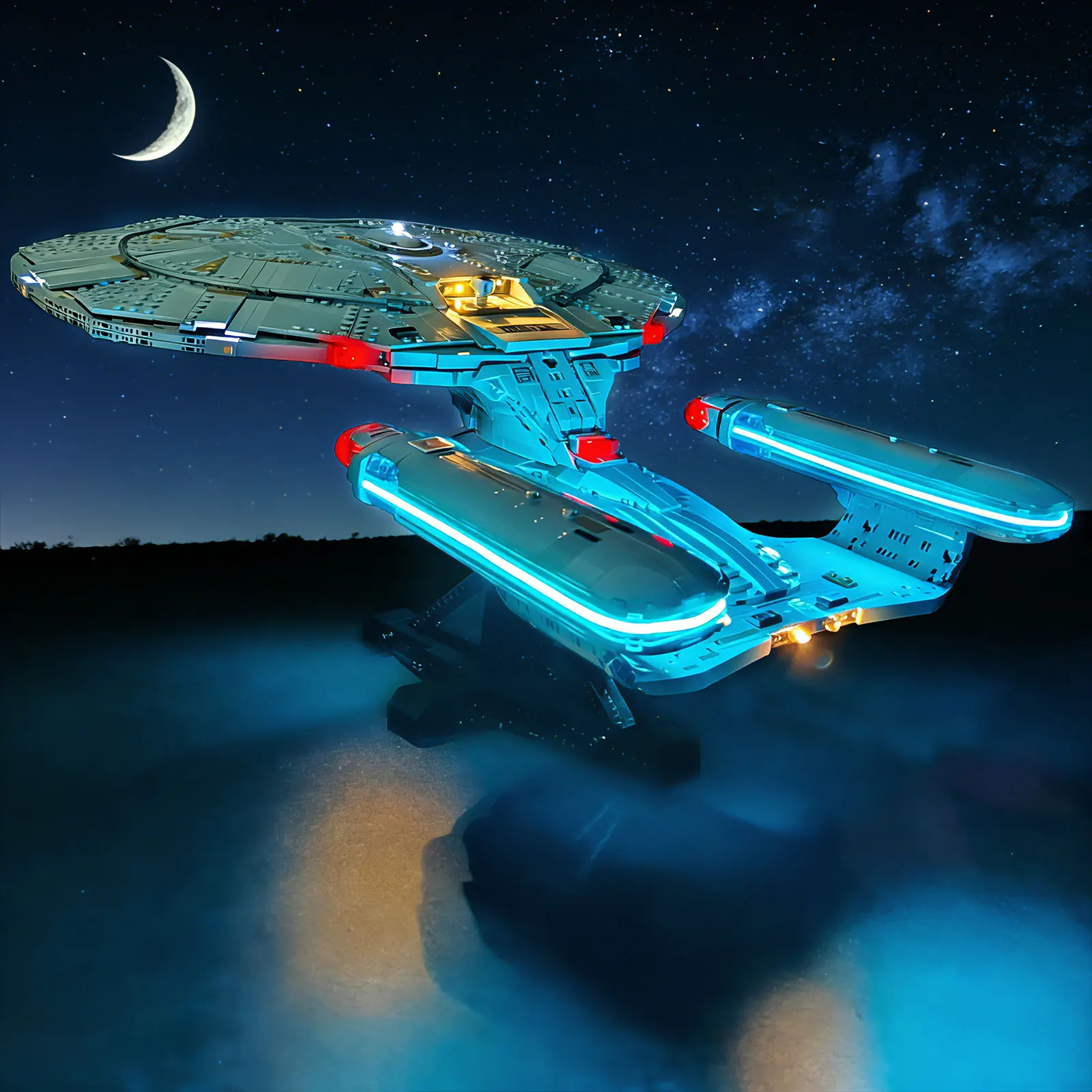 LYBMTWF LED Lighting Kit for Lego 10356, DIY Light For Star Trek Building Blocks, Model Bricks Not Included - view 6