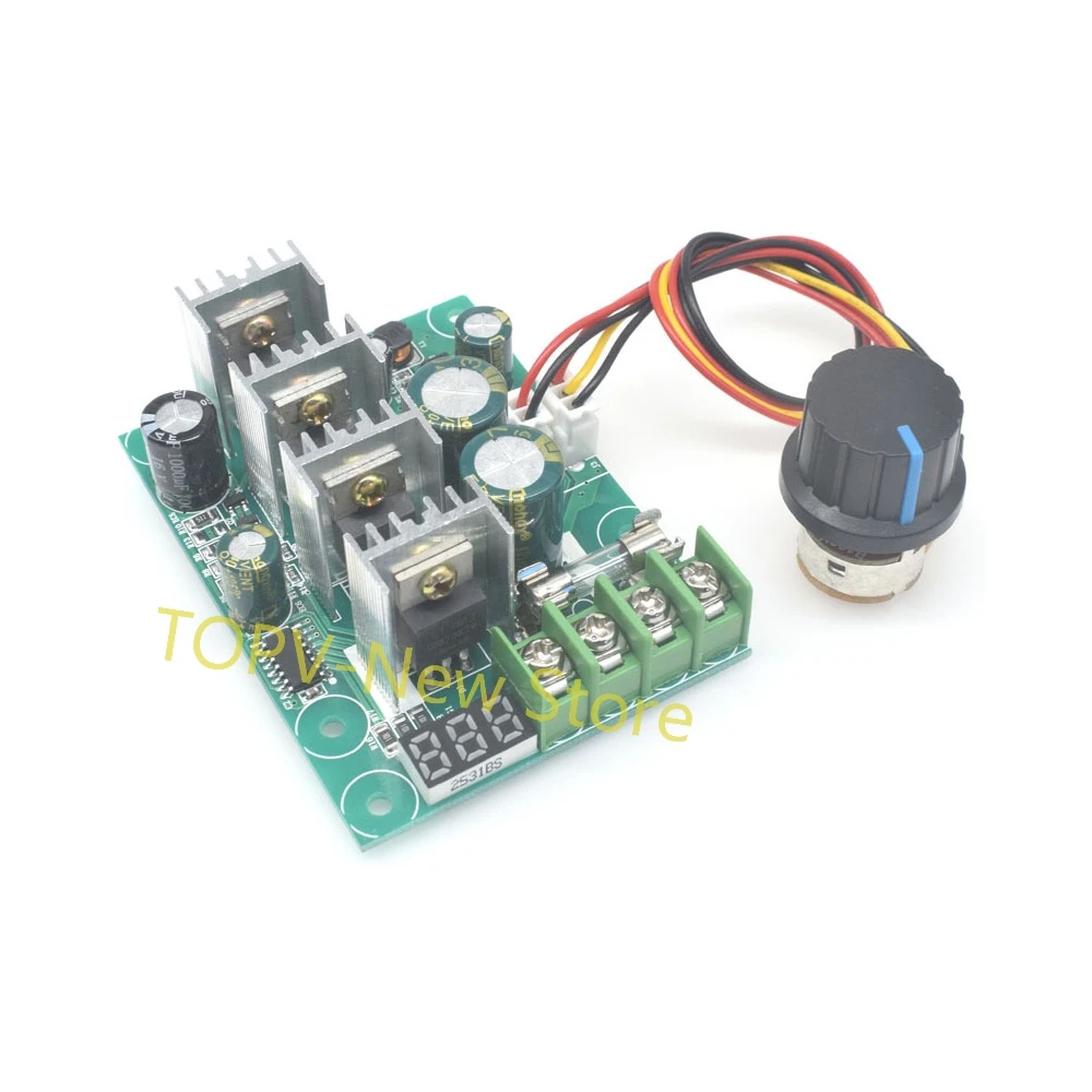 DC 6-60V 30A Adjustable LED Digital Motor Speed Regulator 0~100% PWM DC Motor Speed Controller Motor Speed Control Governer