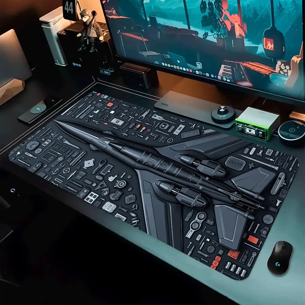 

Deconstruction of aircraft parts Non-slip rubber bottom washable mouse pad suitable for work and gaming and office mouse pads