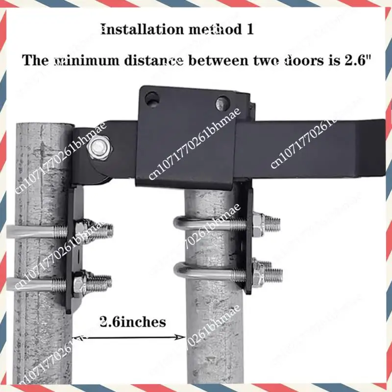 

-A21Z Для заборов ранчо Прочный дизайн с отверстиями для навесного замка для дворовых ворот Цепная защелка для рамок ворот 1-3/8 дюйма Размеры труб.