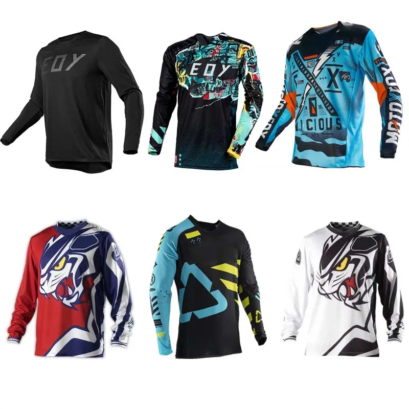 

Трикотажные изделия для мотоциклов, быстросохнущая футболка для горного велосипеда, футболка с длинным рукавом для скоростного спуска Bikefox, футболка MTB, камуфляжная дышащая футболка для мотокросса