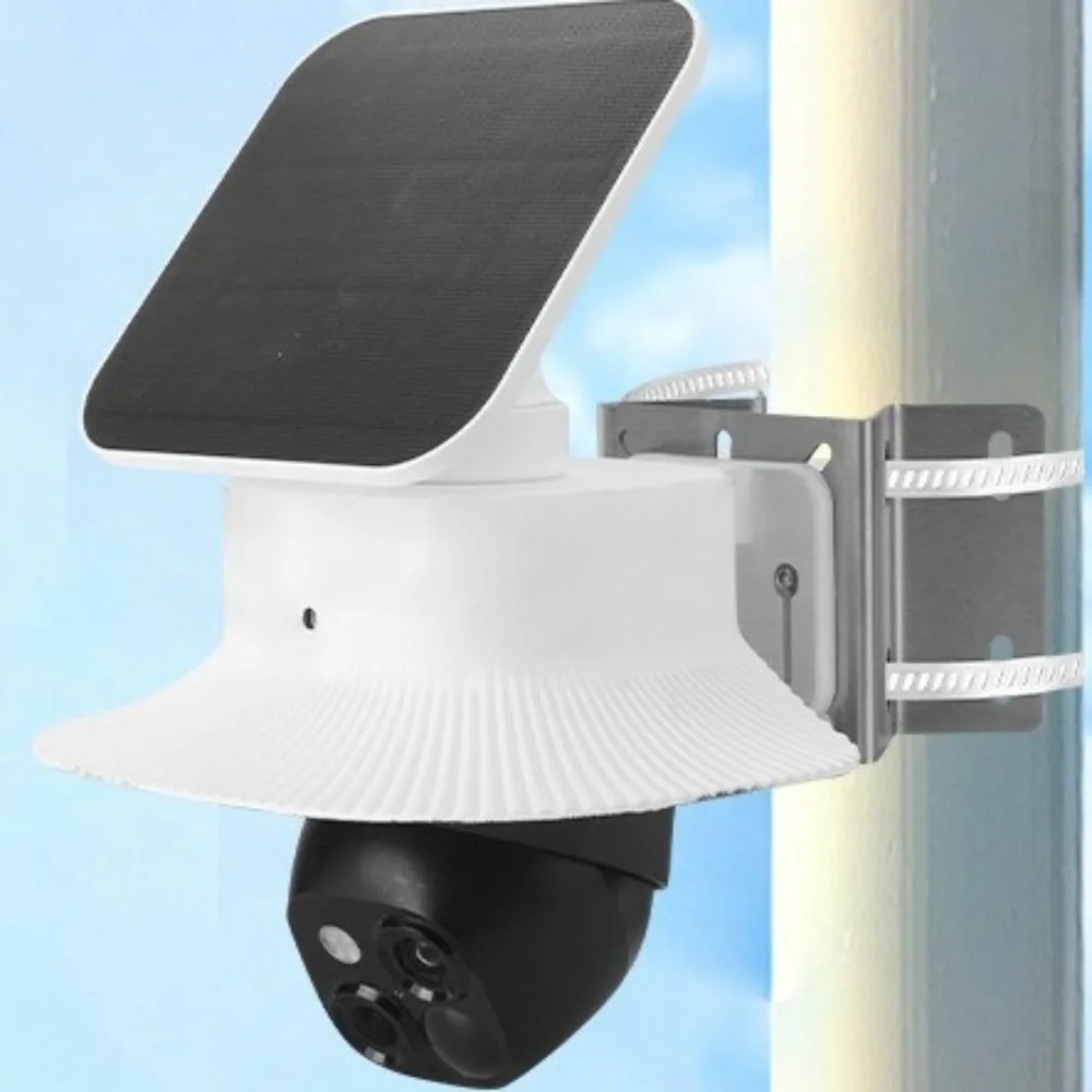 White Security Camera Cover Wall Mounted Dustproof Weatherproof Cover UV-proof Weather Resistant Protective Cover