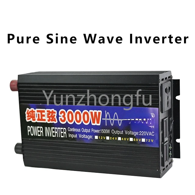 Wave inverter 24v pure sinus DC 12V 48V 60V To AC 220V 230V 240V3000W Pure Sine