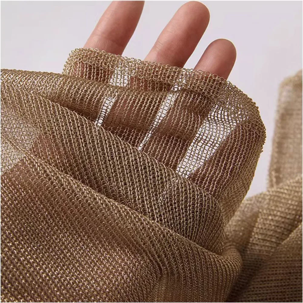

90cmx150cm Knitted Metal Texture Fabric Lightweight Dress Making Designer Fabric