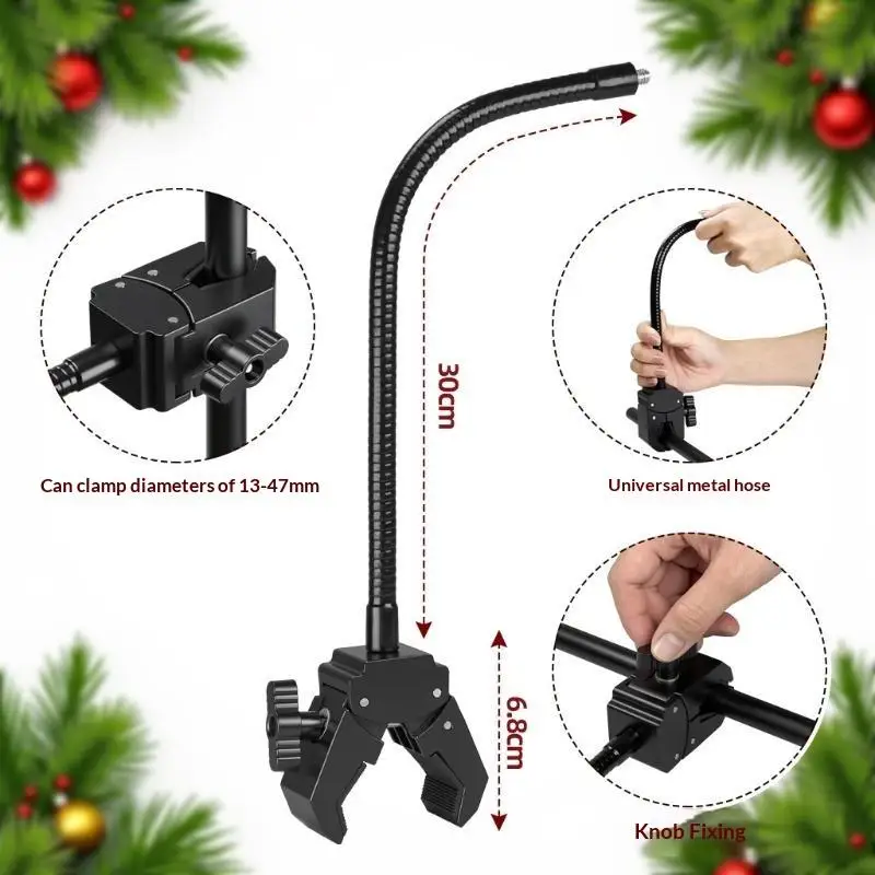 Universal Phone Holder Adjustable Flexible Hose Clip Stand 360 Rotatable for Toddler Cartoon Video Watching view 5