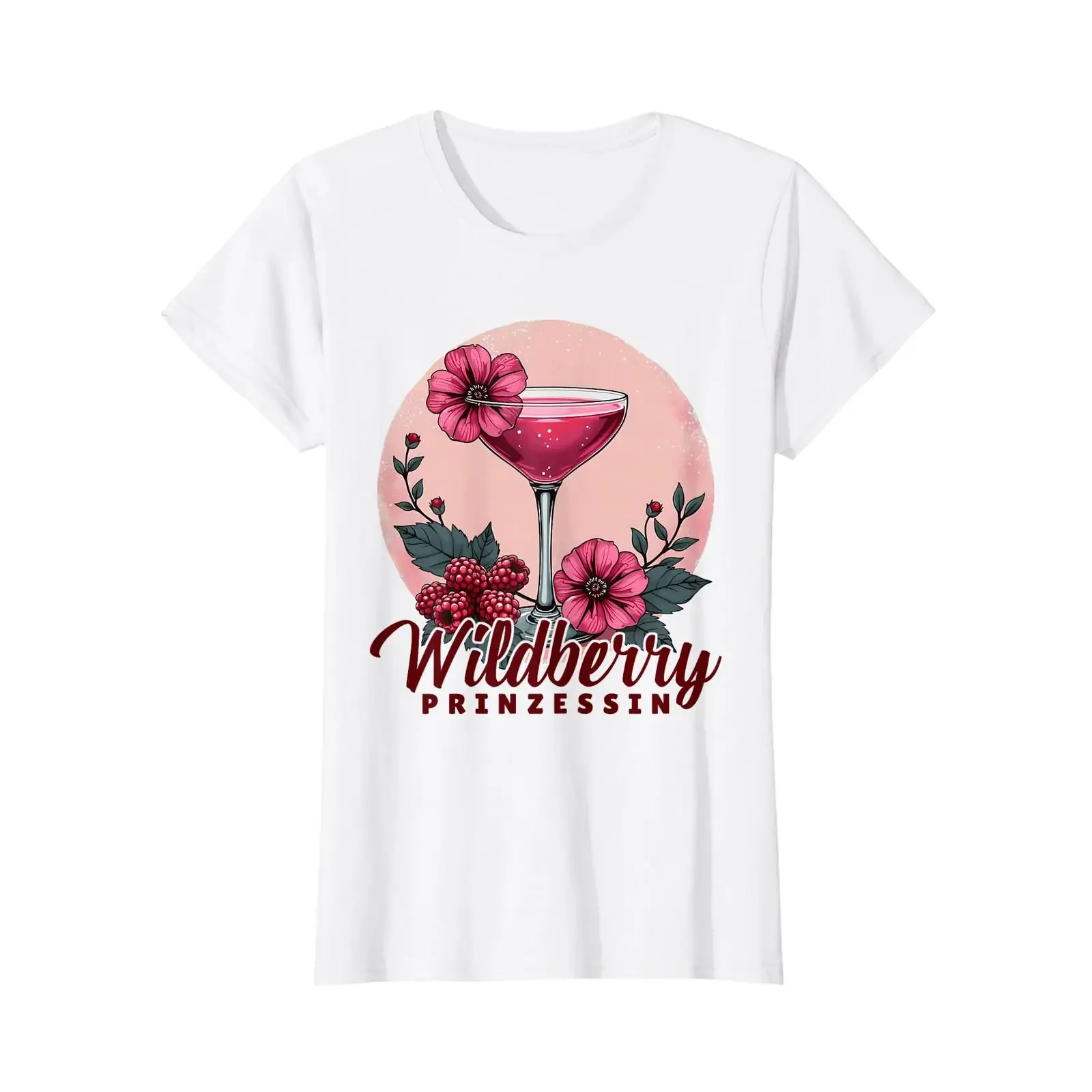 Wildberry Princess Kostüm I Sommer Cocktailparty Damen T-Shirt Weiß Vintage Washed Bequem Weich Stilvoll Unisex