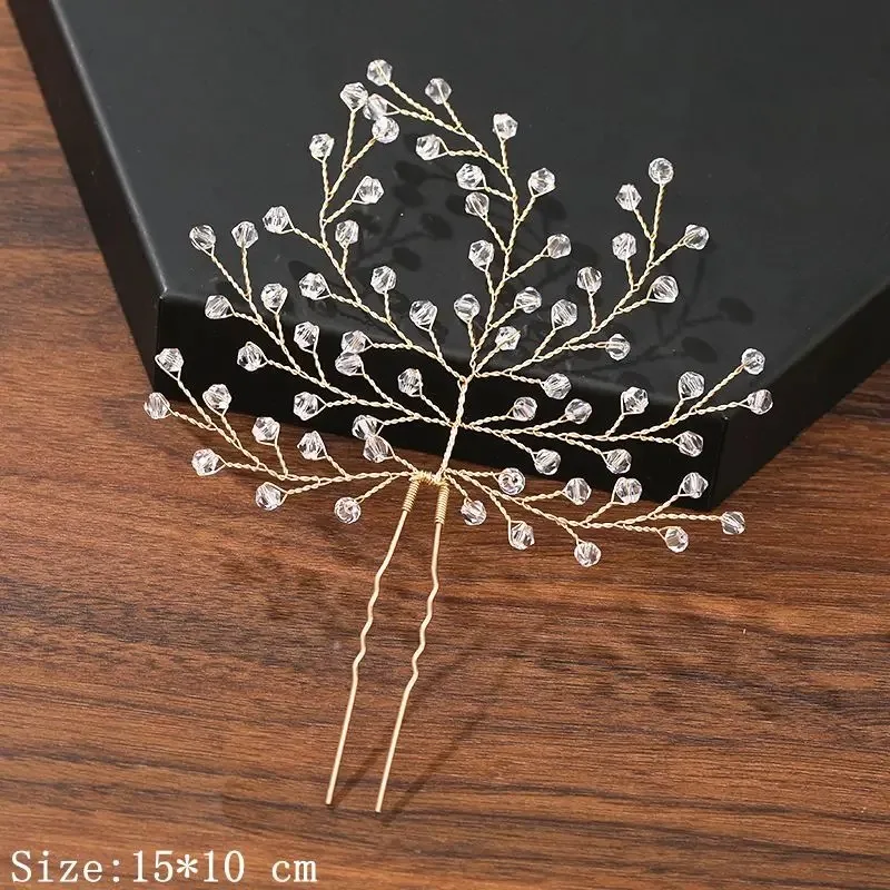 Hair Pins Hair Accessories For Women Wedding Accessories Hair Clips Jewelry Rhinestone Pearl Flower Hair Clip Pins Headpiece image 4
