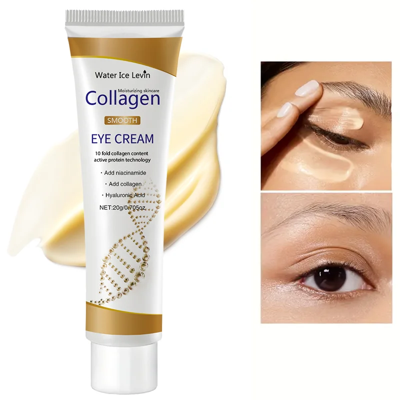 Collagen Smooth Eye Cream 10X Collagen Active Protein. Niacinamide Hyaluronic Acid Deeply Moisturize. Firms Plumps Under-Eyes.