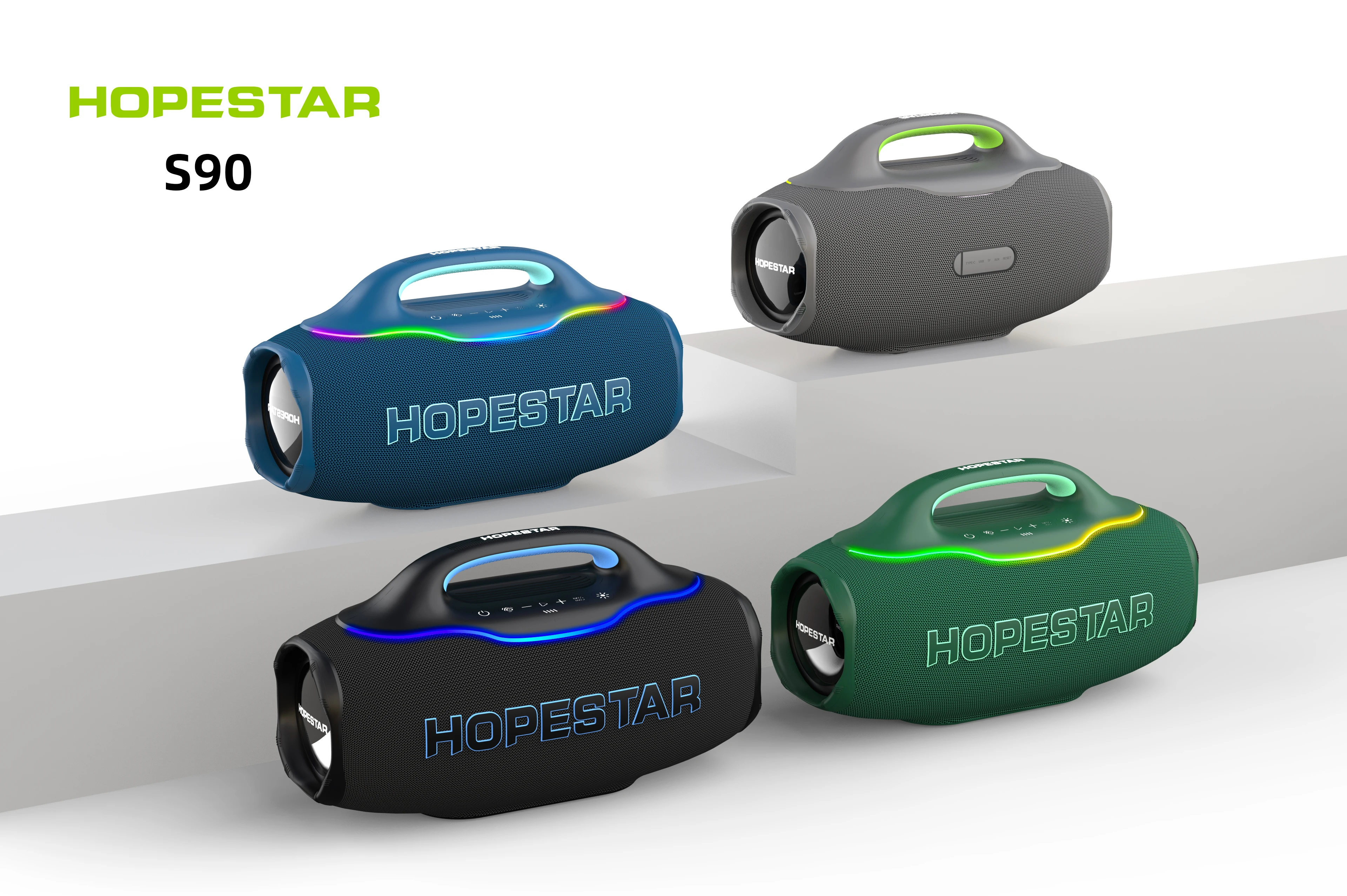 Original HOPESTAR S90 Outdoor High Power 220W  Subwoofer Wireless  Speaker Portable Waterproof IPX6 Party Karaoke  Customizable