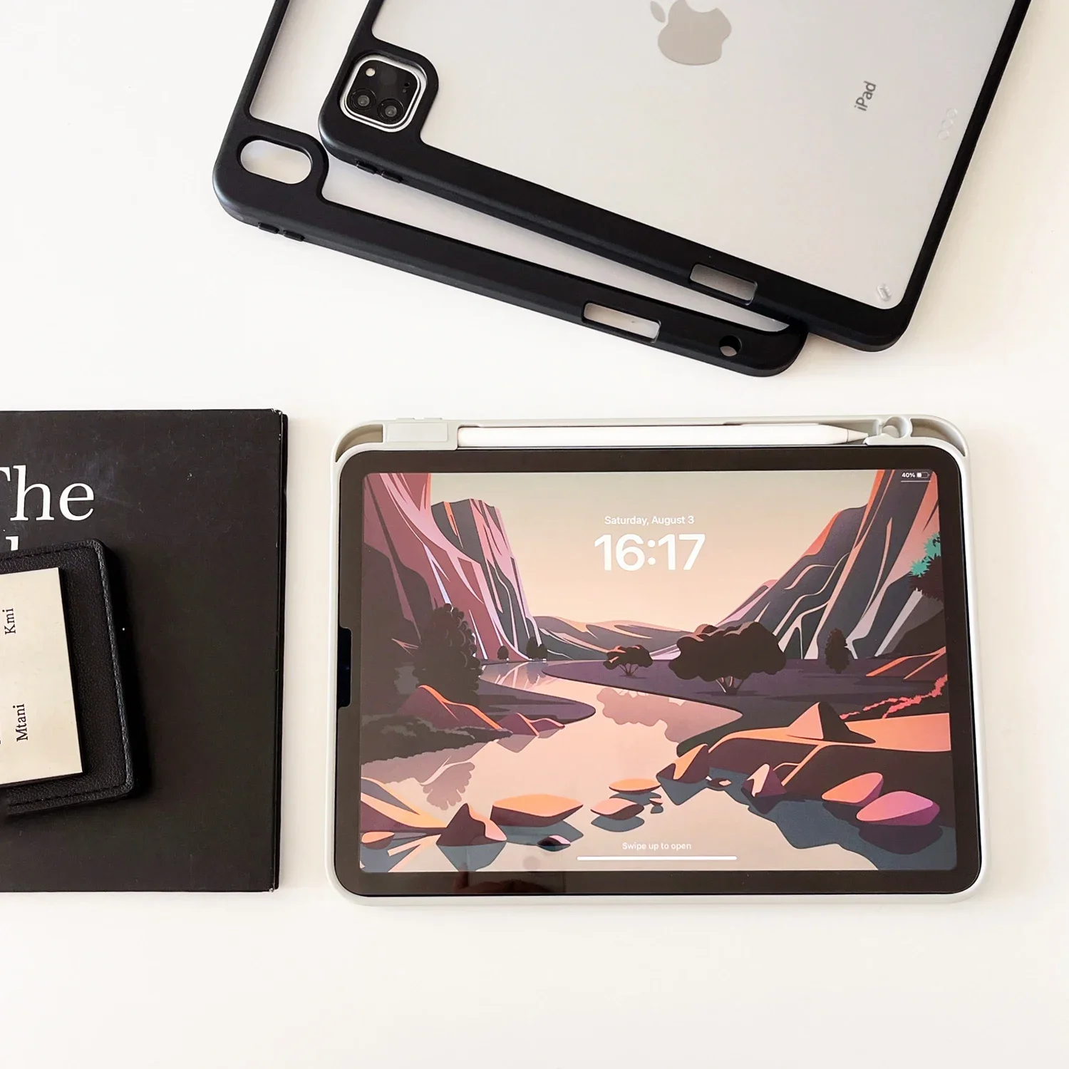 2025 New with Pencil Slot Translucent Case For iPad Pro 13 11 12.9 Case Air 4 5 6 7 8 9 10th 11th Generation 10.9 inch Cover