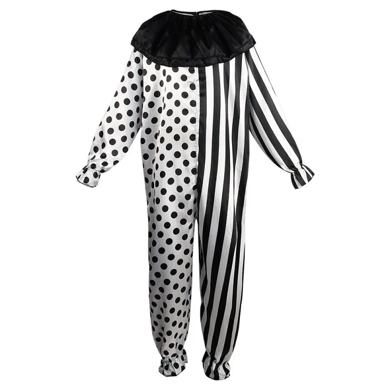 Nuovo vestito da clown da gioco Bla e White loween Carnevale Masquerade Par Costume da spettacolo teatrale cosplay