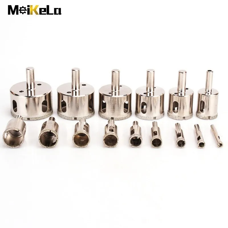 Meikela Peça Mm200 mm Diamante Revestido Broca Telha de Vidro de Mármore Cerâmica Buraco Viu Bocados de Perfuração para Ferramentas Elétricas