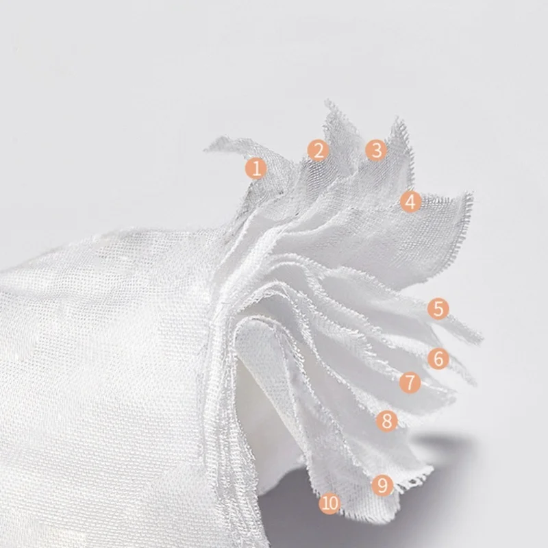 Babero de baba para bebé, babero de algodón suave y transpirable, trapo absorbente para eructar de algodón para bebés tipo 2