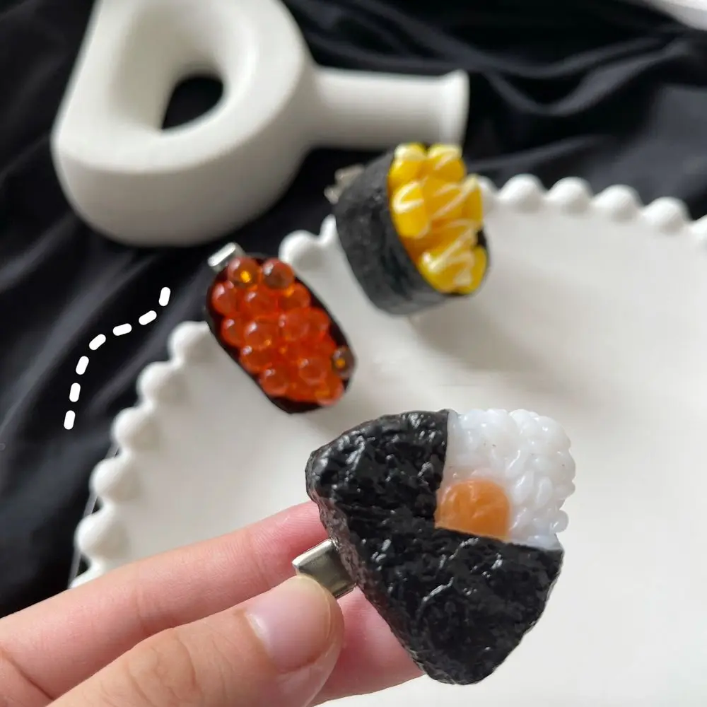 Horquilla de Sushi de comida de simulación pequeña de personalidad japonesa, tocado divertido lindo, tocado, Clip para el cabello para niñas, regalo