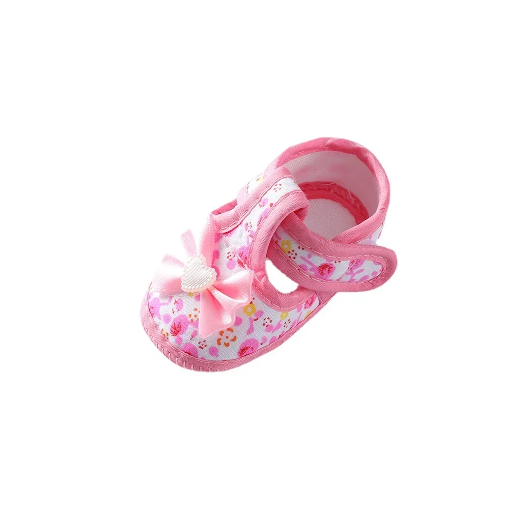 Chaussures de Princesse pour Bébé de 0 à 1 An, Souliers de Marche à Semelle Souple avec Nministériels d Mignon, Nouvelle Collection Printemps