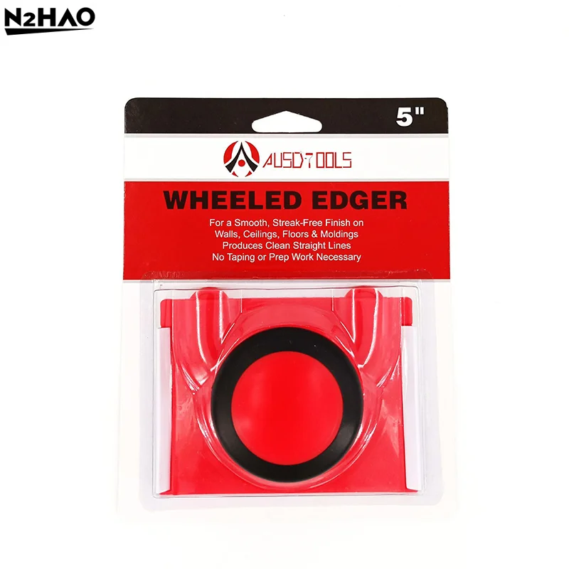 Red Paint Edger Tool For Walls Pad Painter For Wall Paint Edge Trimmer With Handle Multifunctional Ceiling Corner Painting Brush