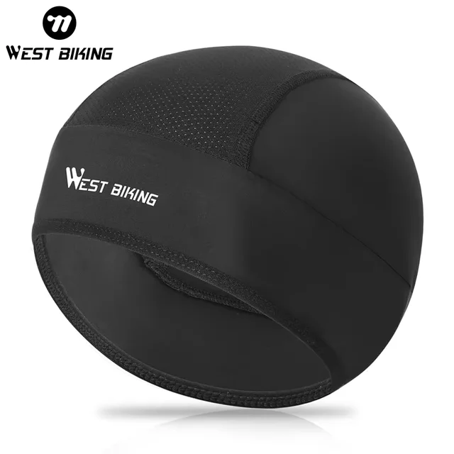 WEST BIKING letnia czapka rowerowa z czaszką mężczyźni akcesoria rowerowe kask motocyklowy podszewka czapka z siatką piesze wycieczki bieganie sportowe czapki rowerowe
