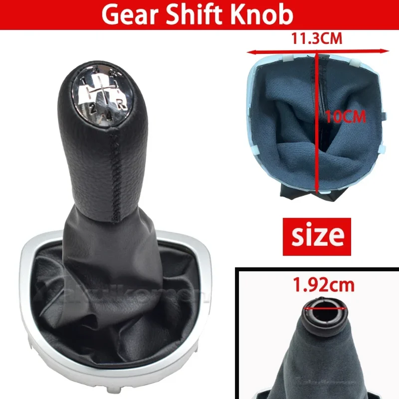 Manual Gearbox Handles Lever Change Cover For Renault Clio 3 III 2005-2012 Gear Shift Knob Boot Stick Shifter Dust Jacket