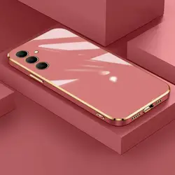 6D Luxury Funda Electroplated Plating Case For Samsung Galaxy A55 A35 A15 A24 A25 5G Soft Phone Silicone Shockproof Back Cover