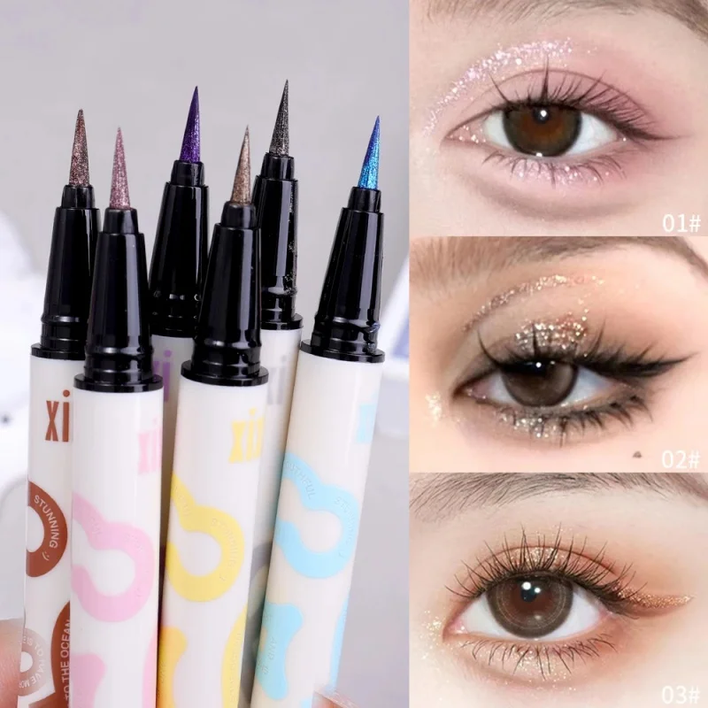 Ultra Fine Liquid Eyeliner Waterproof Colored Eyeliner Pencil Long-Lasting Eye Liner Pen Quick-Dry No Blooming Cosmetics Tool