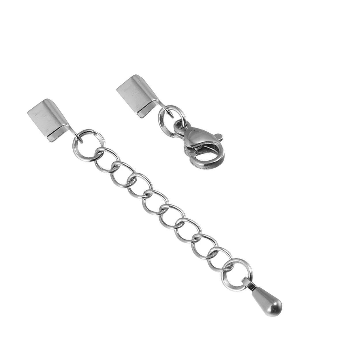 

10 шт., застежки-омары из нержавеющей стали, безопасные зажимы для шнура для DIY, веревочный браслет, ожерелье, ювелирные изделия, разъемы, аксессуары