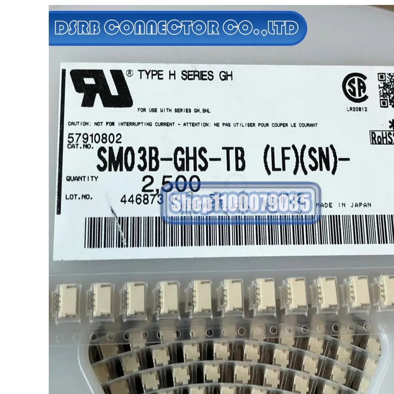 

50pcs/lot SM03B-GHS-TB 3P 1.25MM legs width 100% New and Original