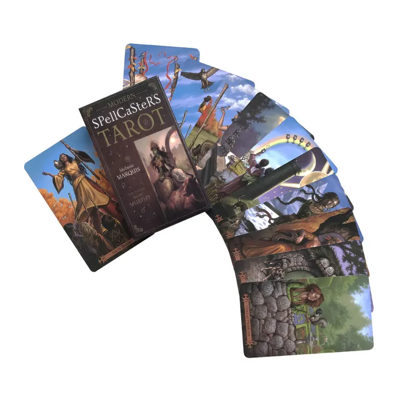 Tarot cartas com conjuradores modernos, oráculo, entretenimento, reunião familiar, jogo de tabuleiro, guia pdf