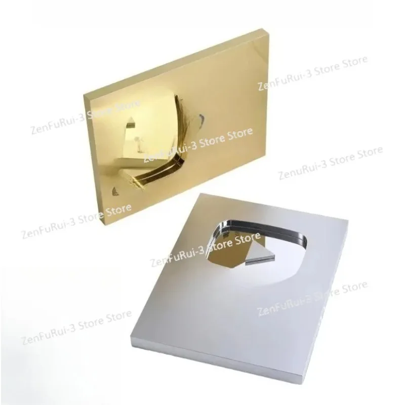 Play Button Subscribers Rewards  Customized Souvenirs 3D Logo Aluminum Recognition Plaque Gold and Silver Medals