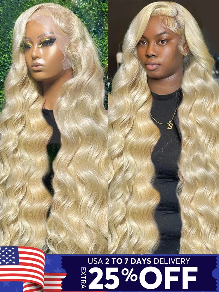 613 Blonde Wig Body Wave 13x4 13x6 Lace Front Human Hair Wigs For Black Women HD Transparent Glueless Brazilian Lace Frontal Wig