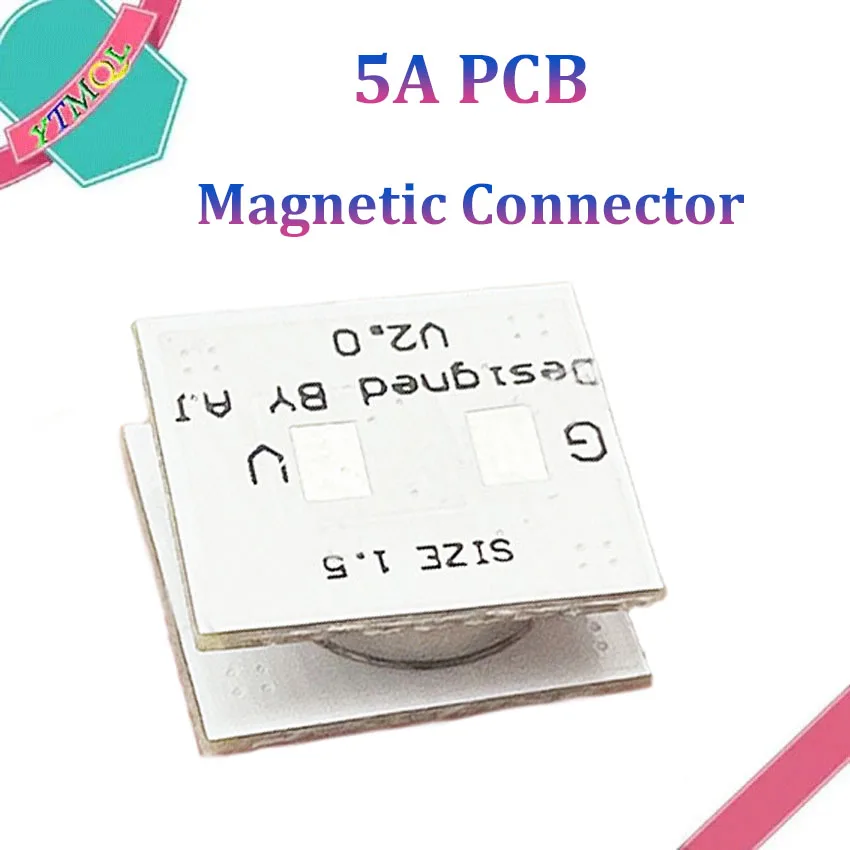 2Pair Magnetic Pogo Pin Connector 5A PCB DC Power Socket Connector 2 Pole Waterproof Male Female Probe DC Power Charging