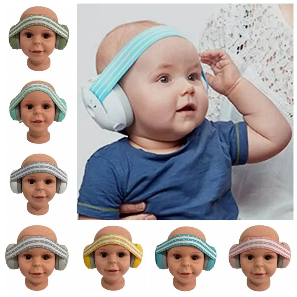 2 in 1 Noise-Reducing Earmuffs Portable Durable Noise Cancelling Muffler Elastic Headband Lightweight