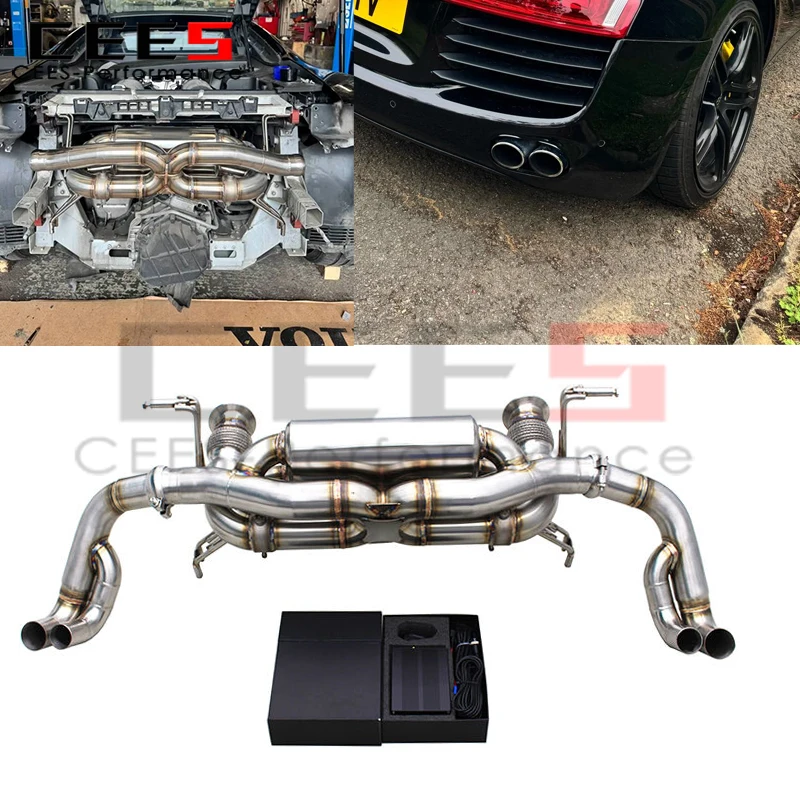 

Cees Performance Catback выхлопная система для Audi R8 V8 4.2L 2007-2013 спортивный глушитель с клапаном автомобильные выхлопные трубы