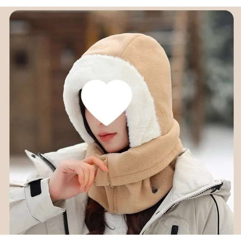 قبعة شتوية للجنسين 3 في 1 للدراجة الإلكترونية - مقاومة للرياح/البرودة، دافئة، تدفئة الأذن، جراب للرقبة
