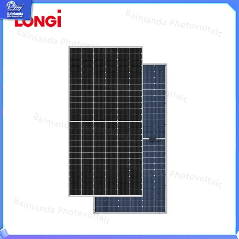 LONGi High Efficiency Hi-MO 9 LR7-72HYD 650W 660W Solar Panel PV Module Monocrystalline Bifacial Dual Glass 210mm Cell for