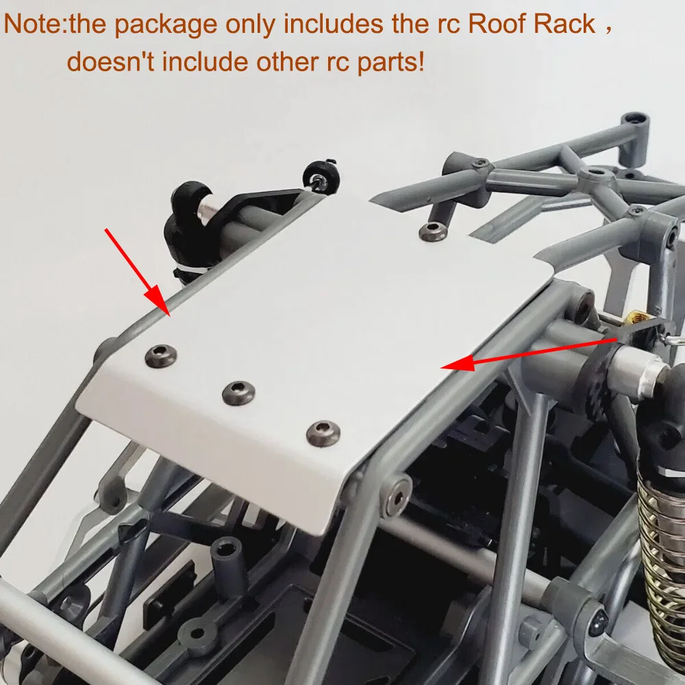Aluminum Roof Rack RC Car Upgrade Replacement Parts Fit for Tamiya BBX-01 BB-01 1/10 Offroad Buggy Chassis Accessories