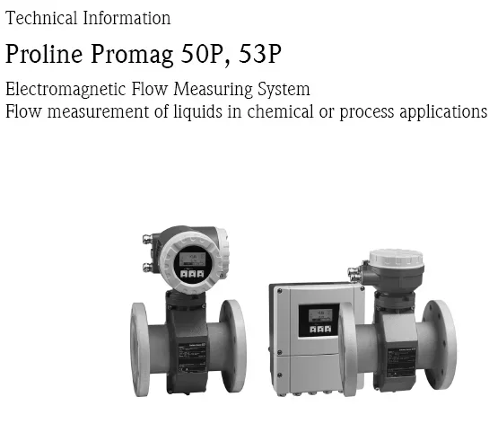 

E+H Flow Meter 50W2H-HL0A4AA0ABAA