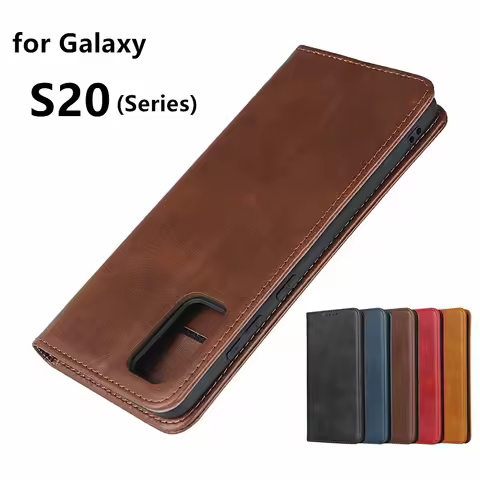Premium Leather case for Samsung Galaxy S20 S21 S22 Plus Ultra FE 4G 5G Flip case Holster Magnetic attraction Cover Wallet Case