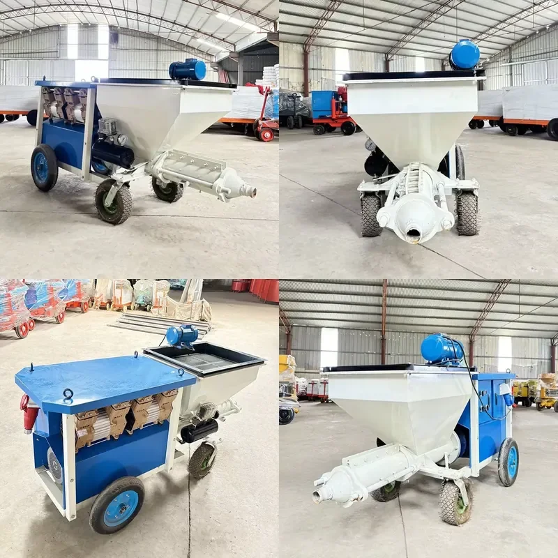 New Product Plaster Cement Mortar Sprayer Diesel Mortar Sprayer with Mixer
